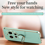 XINLI For Xiaomi 17 Ultra 5G Case Ring Kickstand Electroplating TPU Phone Cover