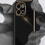 XINLI-skal för OnePlus Nord CE6 5G / Nord 6 5G / Turbo 6V 5G / Turbo 6 5G TPU-mobilskal med galvaniserad ram