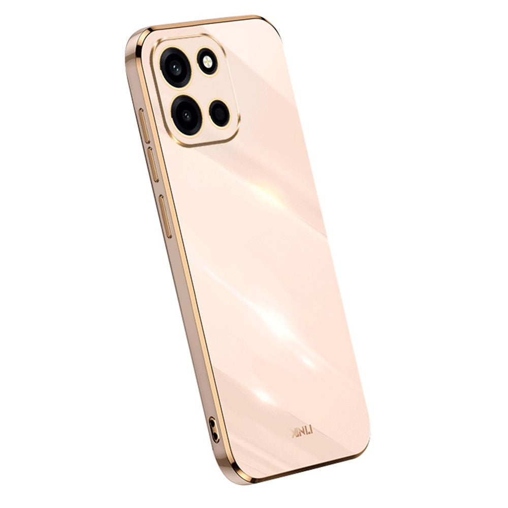 XINLI-skal för OnePlus Nord CE6 5G / Nord 6 5G / Turbo 6V 5G / Turbo 6 5G TPU-mobilskal med galvaniserad ram