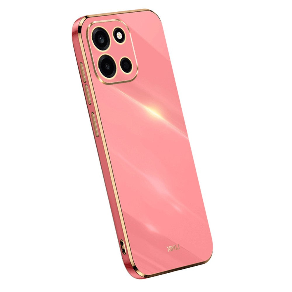 XINLI-skal för OnePlus Nord CE6 5G / Nord 6 5G / Turbo 6V 5G / Turbo 6 5G TPU-mobilskal med galvaniserad ram