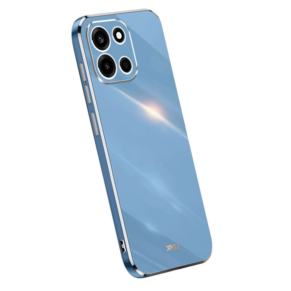 XINLI-skal för OnePlus Nord CE6 5G / Nord 6 5G / Turbo 6V 5G / Turbo 6 5G TPU-mobilskal med galvaniserad ram