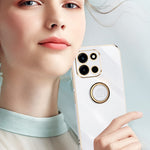 XINLI-skal för OnePlus Nord CE6 5G / Nord 6 5G / Turbo 6V 5G / Turbo 6 5G ringstativ galvaniserat TPU-mobilskal