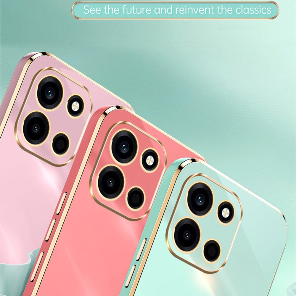 XINLI-skal för OnePlus Nord CE6 5G / Nord 6 5G / Turbo 6V 5G / Turbo 6 5G ringstativ galvaniserat TPU-mobilskal