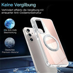 Til Samsung Galaxy S24 FE Magnetisk Cover Fluorescerende Design TPU Akryl Telefon Bagcover med 360° Roterende Støtteben