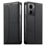 For Xiaomi Redmi 15a 5G Wallet Stand Case Line Splicing TPU PU Leather Phone Cover