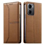For Xiaomi Redmi 15a 5G Wallet Stand Case Line Splicing TPU PU Leather Phone Cover