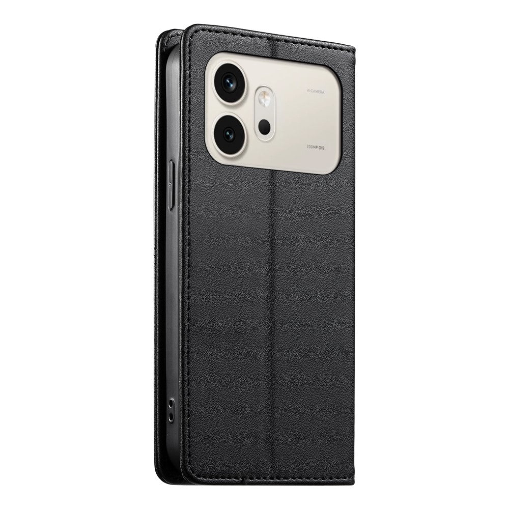 For Honor 600 5G Wallet Stand Case Line Splicing TPU PU Leather Phone Cover