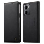 DIERFENG DF-019 for Xiaomi Redmi 15a 5G Leather Wallet Case Magnetic Flip Cover with Card Slots RFID Blocking