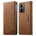 DIERFENG DF-019 for Xiaomi Redmi 15a 5G Leather Wallet Case Magnetic Flip Cover with Card Slots RFID Blocking