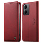DIERFENG DF-019 for Xiaomi Redmi 15a 5G Leather Wallet Case Magnetic Flip Cover with Card Slots RFID Blocking