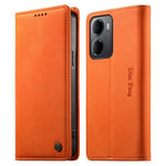 DIERFENG DF-019 for Xiaomi Redmi 15a 5G Leather Wallet Case Magnetic Flip Cover with Card Slots RFID Blocking
