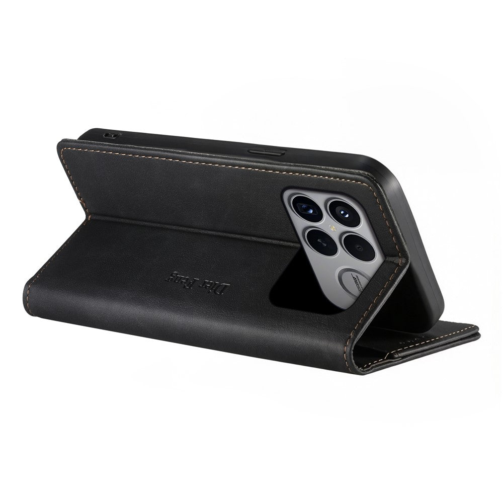 DIERFENG DF-019 for Xiaomi Poco F8 Ultra 5G / Redmi K90 Pro Max 5G Leather Wallet Case Magnetic Flip Cover with Card Slots RFID Blocking