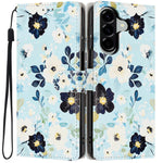 For Samsung Galaxy A25 5G (Global) (161mm) Wallet Case Pattern Printing PU Leather Stand Flip Phone Cover with Wrist Strap