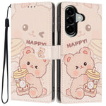 Wallet Case For Samsung Galaxy A15 5G / 4G Pattern Printing PU Leather Stand Flip Phone Cover with Wrist Strap