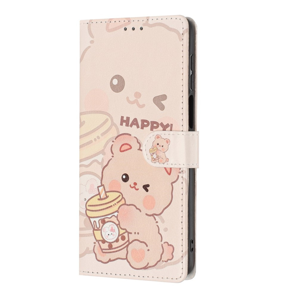 Wallet Case For Samsung Galaxy A15 5G / 4G Pattern Printing PU Leather Stand Flip Phone Cover with Wrist Strap