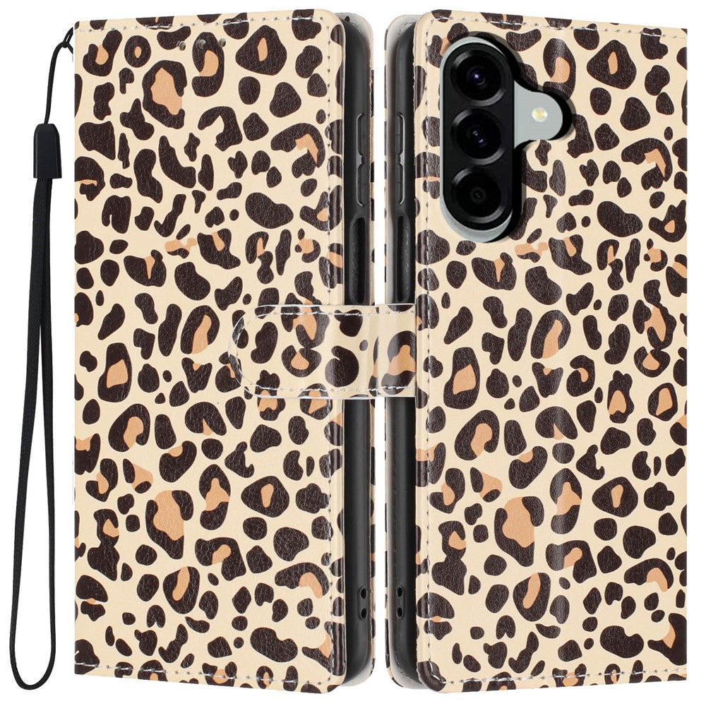 Wallet Case For Samsung Galaxy A15 5G / 4G Pattern Printing PU Leather Stand Flip Phone Cover with Wrist Strap