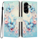 Wallet Case For Samsung Galaxy A15 5G / 4G Pattern Printing PU Leather Stand Flip Phone Cover with Wrist Strap