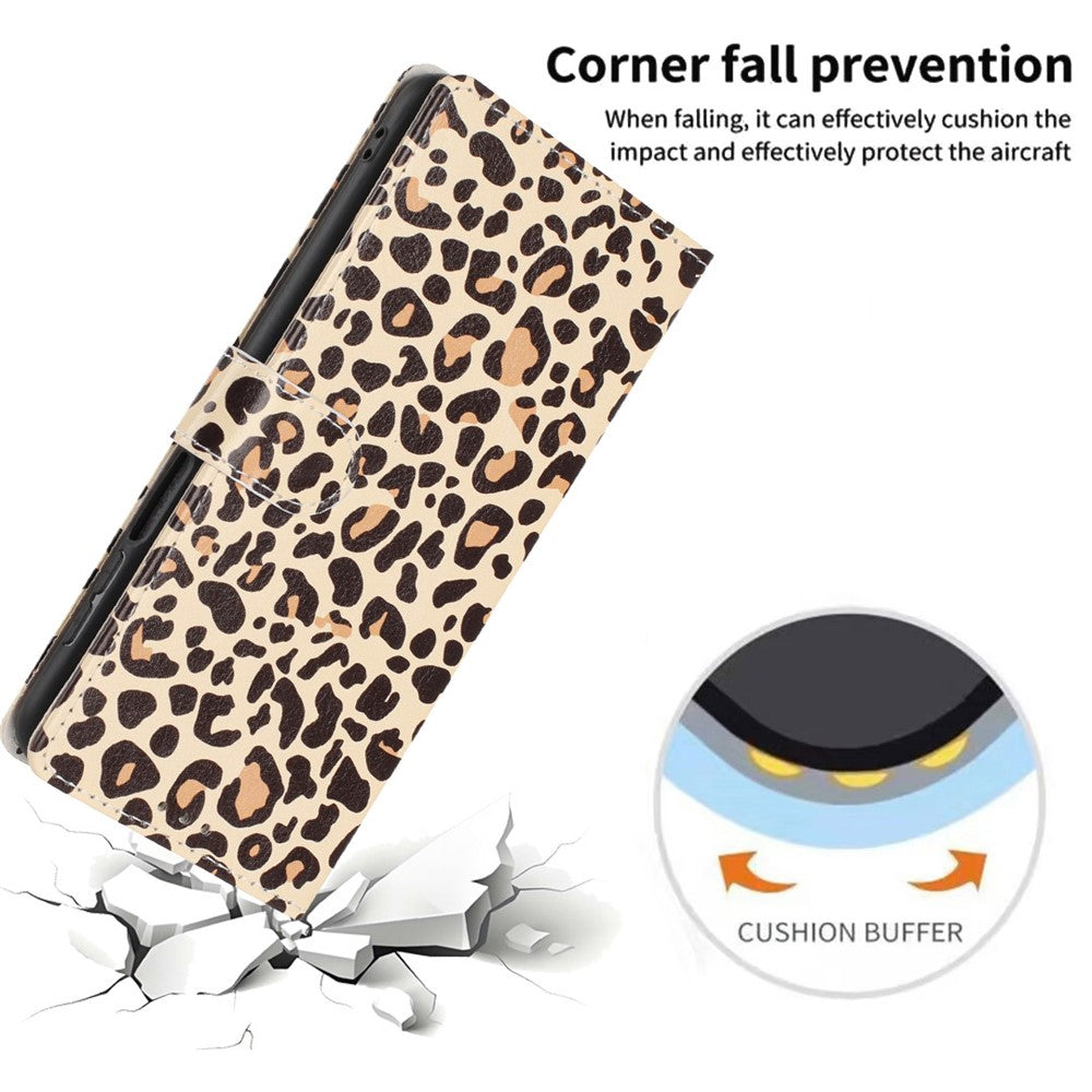 For Samsung Galaxy A05s 4G Wallet Case Pattern Printing PU Leather Stand Flip Phone Cover with Wrist Strap
