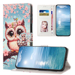 Til Samsung Galaxy A05 4G Pung Etui Mønsterprint PU Læder Stand Flip Telefon Cover med Håndledsrem
