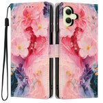 Til Samsung Galaxy A05 4G Pung Etui Mønsterprint PU Læder Stand Flip Telefon Cover med Håndledsrem