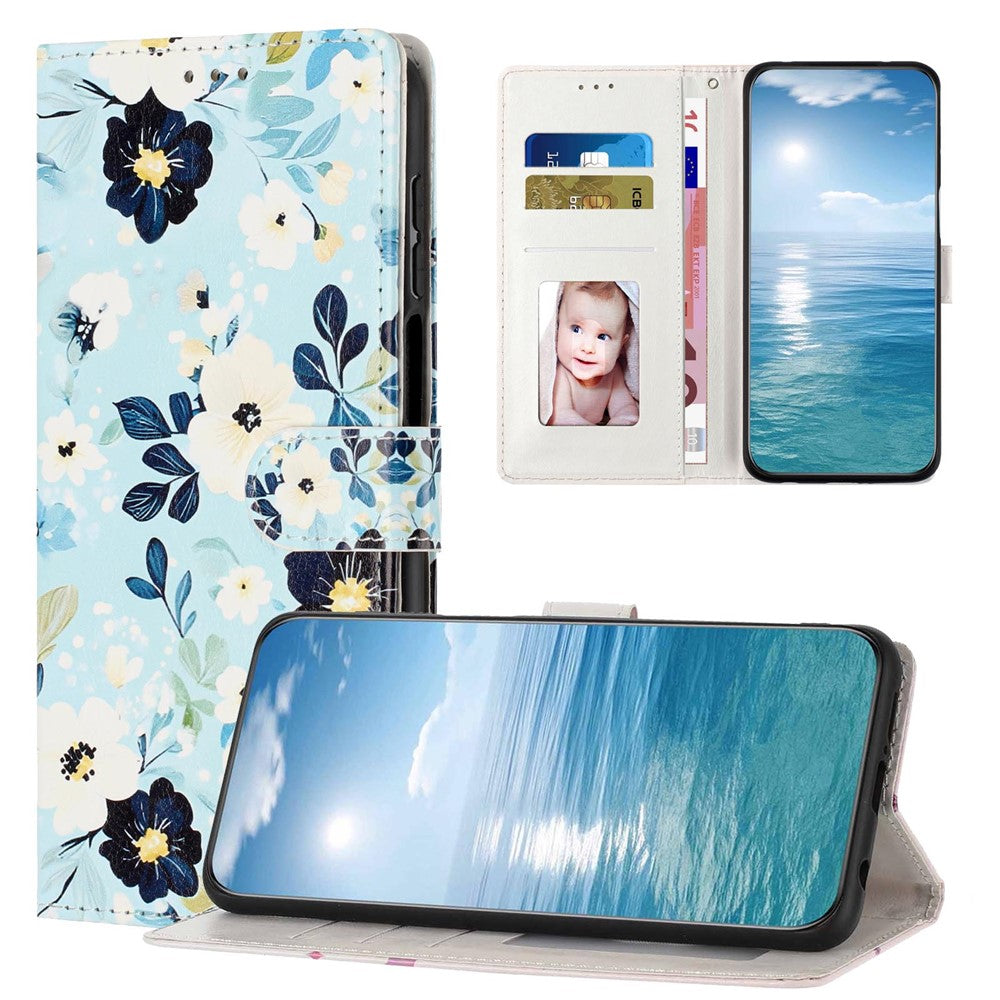 Wallet Case For Samsung Galaxy A06 4G  /  5G Pattern Printing PU Leather Stand Flip Phone Cover with Wrist Strap