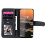 For Samsung Galaxy S23 Ultra Leather Case with 10 Card Holder Phone Cover Stand