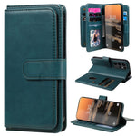For Samsung Galaxy S23 Ultra Leather Case with 10 Card Holder Phone Cover Stand