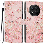Wallet Case For Xiaomi Redmi Note 14 Pro 5G  /  Poco X7 5G Pattern Printing PU Leather Stand Flip Phone Cover with Wrist Strap