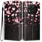 Wallet Case For Xiaomi Redmi Note 14 Pro 5G  /  Poco X7 5G Pattern Printing PU Leather Stand Flip Phone Cover with Wrist Strap
