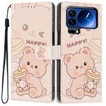 For Xiaomi 17 Pro Max Wallet Case Pattern Printing PU Leather Stand Flip Phone Cover with Wrist Strap