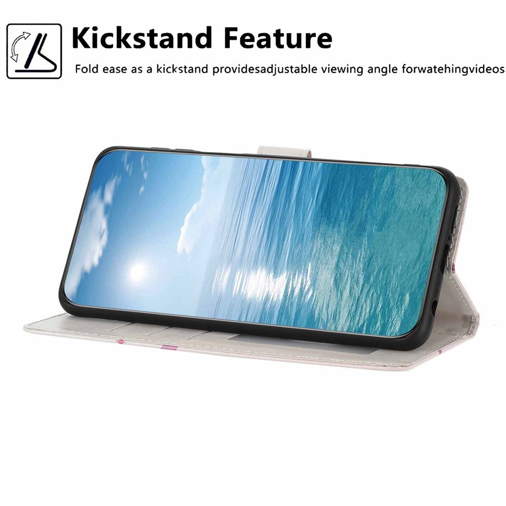 For Xiaomi 17 Pro Wallet Case Pattern Printing PU Leather Stand Flip Phone Cover with Wrist Strap