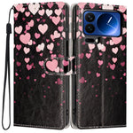For Xiaomi 17 Pro Wallet Case Pattern Printing PU Leather Stand Flip Phone Cover with Wrist Strap
