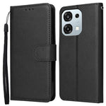 For Oppo A6 Pro 4G  /  A6 Pro 5G  /  F31 5G Case PU Leather Wallet Stand Phone Cover with Wrist Strap