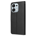 For Oppo A6 Pro 4G  /  A6 Pro 5G  /  F31 5G Case PU Leather Wallet Stand Phone Cover with Wrist Strap