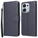 For Oppo A6 Pro 4G  /  A6 Pro 5G  /  F31 5G Case PU Leather Wallet Stand Phone Cover with Wrist Strap