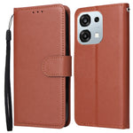 For Oppo A6 Pro 4G  /  A6 Pro 5G  /  F31 5G Case PU Leather Wallet Stand Phone Cover with Wrist Strap