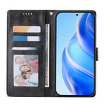 For Samsung Galaxy A27 5G Phone Case Stand Wallet Calf Texture PU Leather Flip Phone Cover with Wrist Strap