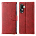 For Samsung Galaxy A27 5G Phone Case Stand Wallet Calf Texture PU Leather Flip Phone Cover with Wrist Strap