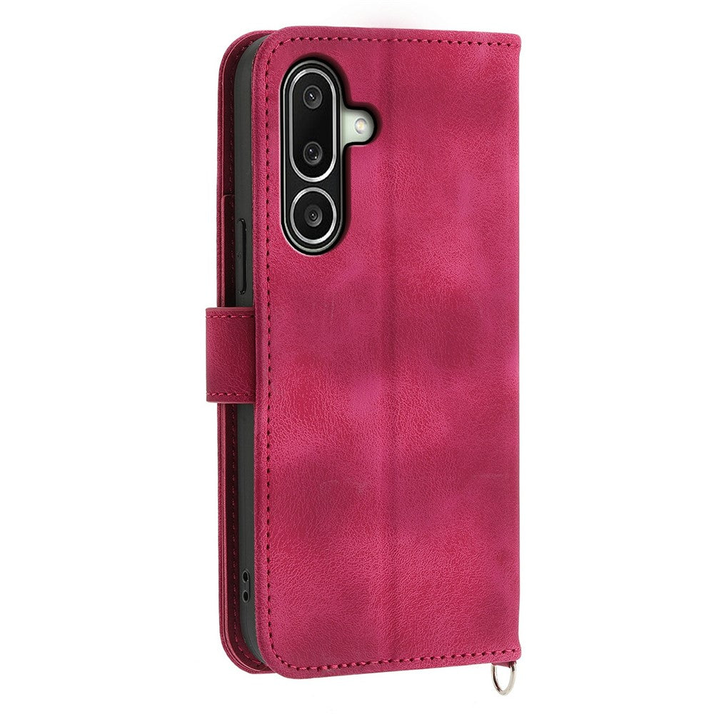 Samsung Galaxy A27 5G Plånboksfodral Blommönster PU-läder mobilskal med Rem