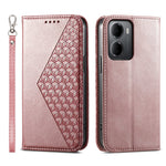 For Xiaomi Redmi 15a 5G Case Calf Texture PU Leather Wallet Phone Cover with Wrist Strap