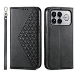 For Xiaomi Poco F8 Ultra 5G / Redmi K90 Pro Max 5G Case Calf Texture PU Leather Wallet Phone Cover with Wrist Strap