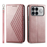 For Xiaomi Poco F8 Ultra 5G / Redmi K90 Pro Max 5G Case Calf Texture PU Leather Wallet Phone Cover with Wrist Strap