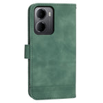 DIERFENG DF-03 For Xiaomi Redmi 15a 5G Leather Case Lines Imprint Wallet Phone Cover with Wrist Strap