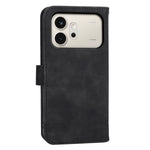 DIERFENG DF-03 For Honor 600 5G Leather Case Lines Imprint Wallet Phone Cover with Wrist Strap