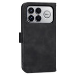 DIERFENG DF-03 For Xiaomi Poco F8 Ultra 5G / Redmi K90 Pro Max 5G Leather Case Lines Imprint Wallet Phone Cover with Wrist Strap