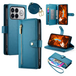 For Xiaomi Poco F8 Ultra 5G / Redmi K90 Pro Max 5G Leather Case Zipper Pocket Wallet Phone Cover with Straps