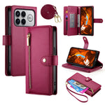 For Xiaomi Poco F8 Ultra 5G / Redmi K90 Pro Max 5G Leather Case Zipper Pocket Wallet Phone Cover with Straps