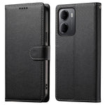 For Xiaomi Redmi 15a 5G Case Magnetic Snap Litchi Texture Leather Wallet Phone Cover with Wrist Strap