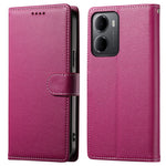 For Xiaomi Redmi 15a 5G Case Magnetic Snap Litchi Texture Leather Wallet Phone Cover with Wrist Strap