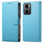 For Xiaomi Redmi 15a 5G Case Magnetic Snap Litchi Texture Leather Wallet Phone Cover with Wrist Strap